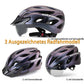 ROCKBROS Casco de bicicleta con gafas magnéticas desmontables integradas y visera