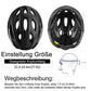 ROCKBROS Casco de bicicleta con gafas magnéticas desmontables integradas y visera