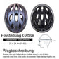 ROCKBROS Casco de bicicleta con gafas magnéticas desmontables integradas y visera