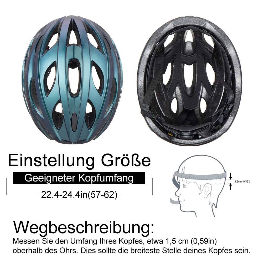 ROCKBROS Casco de bicicleta con gafas magnéticas desmontables integradas y visera