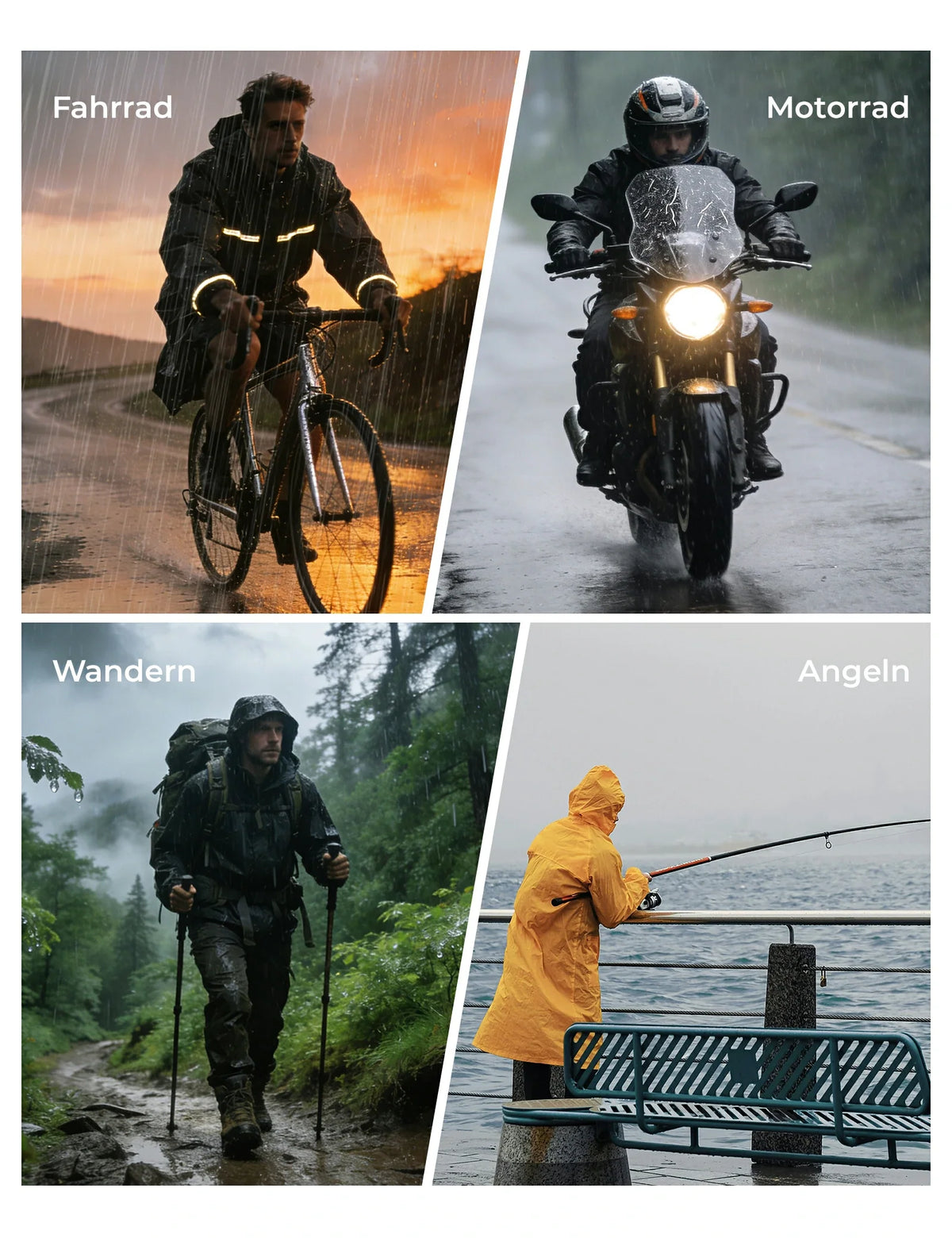 ROCKBROS Pantalón largo de ciclismo para hombre, impermeable