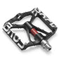 Pedales de bicicleta MTB de aluminio de 9/16 pulgadas con rodamientos sellados ROCKBROS