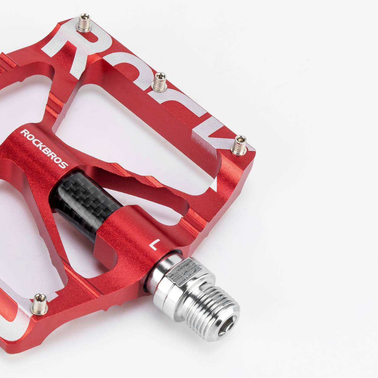 Pedales de bicicleta MTB de aluminio de 9/16 pulgadas con rodamientos sellados ROCKBROS