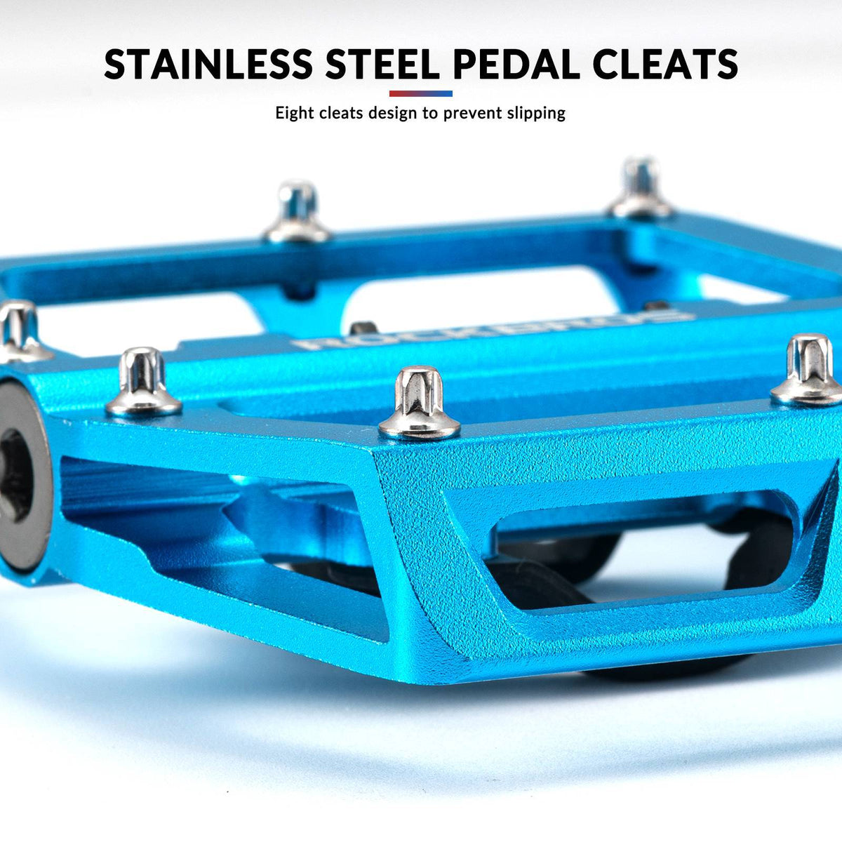 ROCKBROS Pedales de bicicleta de aluminio 2 en 1 SPD para MTB, bicicleta de carreras y urbana