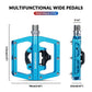 ROCKBROS Pedales de bicicleta de aluminio 2 en 1 SPD para MTB, bicicleta de carreras y urbana