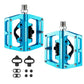 ROCKBROS Pedales de bicicleta de aluminio 2 en 1 SPD para MTB, bicicleta de carreras y urbana