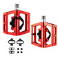 ROCKBROS Pedales de bicicleta de aluminio 2 en 1 SPD para MTB, bicicleta de carreras y urbana