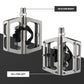ROCKBROS Pedales de bicicleta de aluminio 2 en 1 SPD para MTB, bicicleta de carreras y urbana