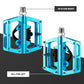 ROCKBROS Pedales de bicicleta de aluminio 2 en 1 SPD para MTB, bicicleta de carreras y urbana