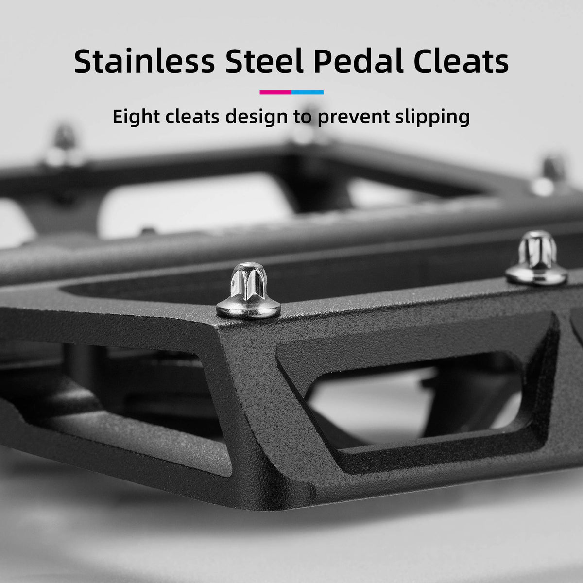 ROCKBROS Pedales de bicicleta de aluminio 2 en 1 SPD para MTB, bicicleta de carreras y urbana