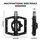 ROCKBROS Pedales de bicicleta de aluminio 2 en 1 SPD para MTB, bicicleta de carreras y urbana
