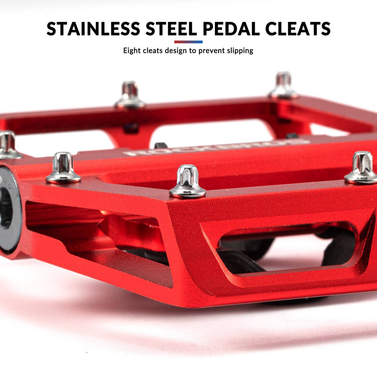 ROCKBROS Pedales de bicicleta de aluminio 2 en 1 SPD para MTB, bicicleta de carreras y urbana