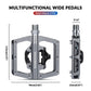 ROCKBROS Pedales de bicicleta de aluminio 2 en 1 SPD para MTB, bicicleta de carreras y urbana