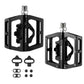 ROCKBROS Pedales de bicicleta de aluminio 2 en 1 SPD para MTB, bicicleta de carreras y urbana