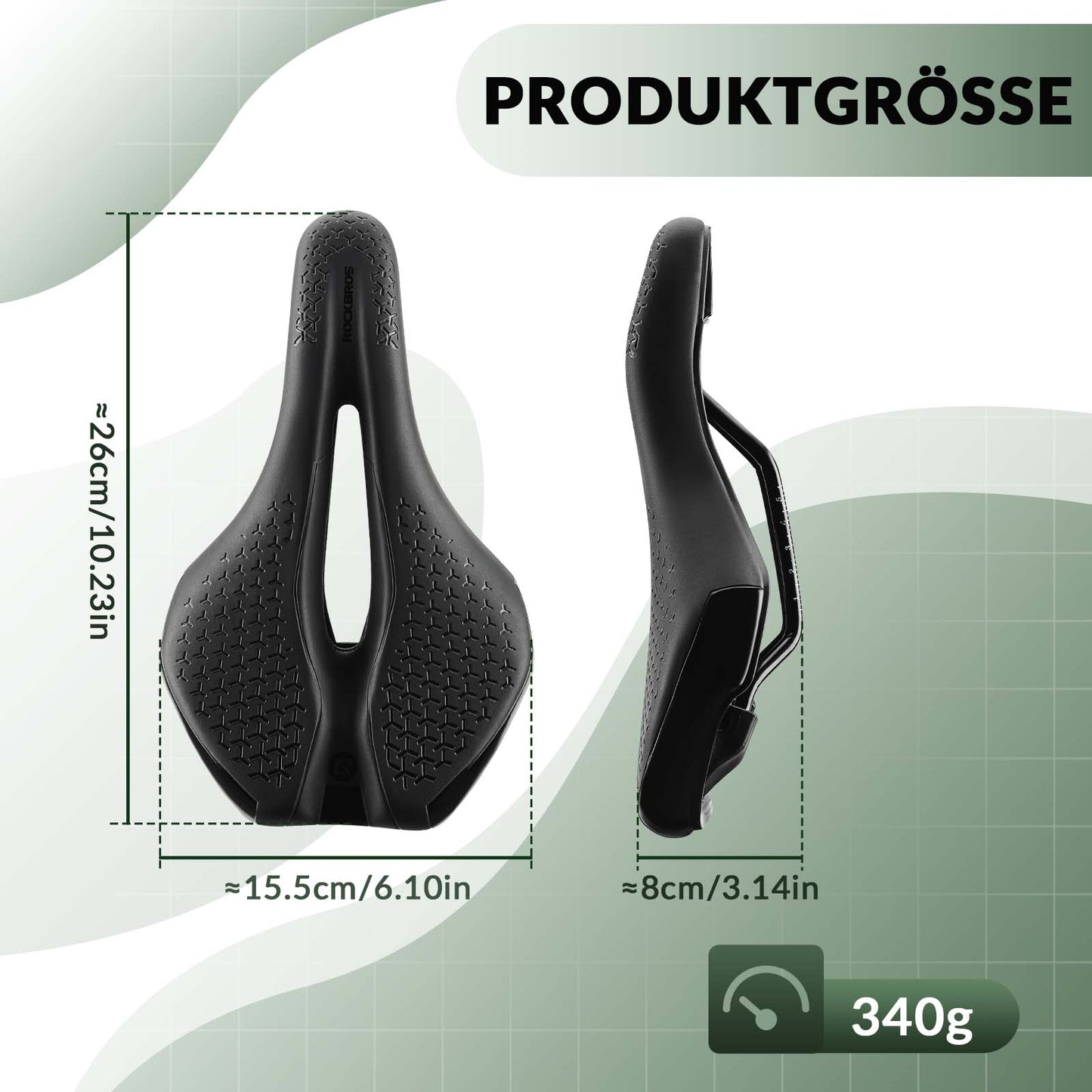 Sillín de bicicleta ergonómico, hueco y cómodo, antideslizante, ROCKBROS