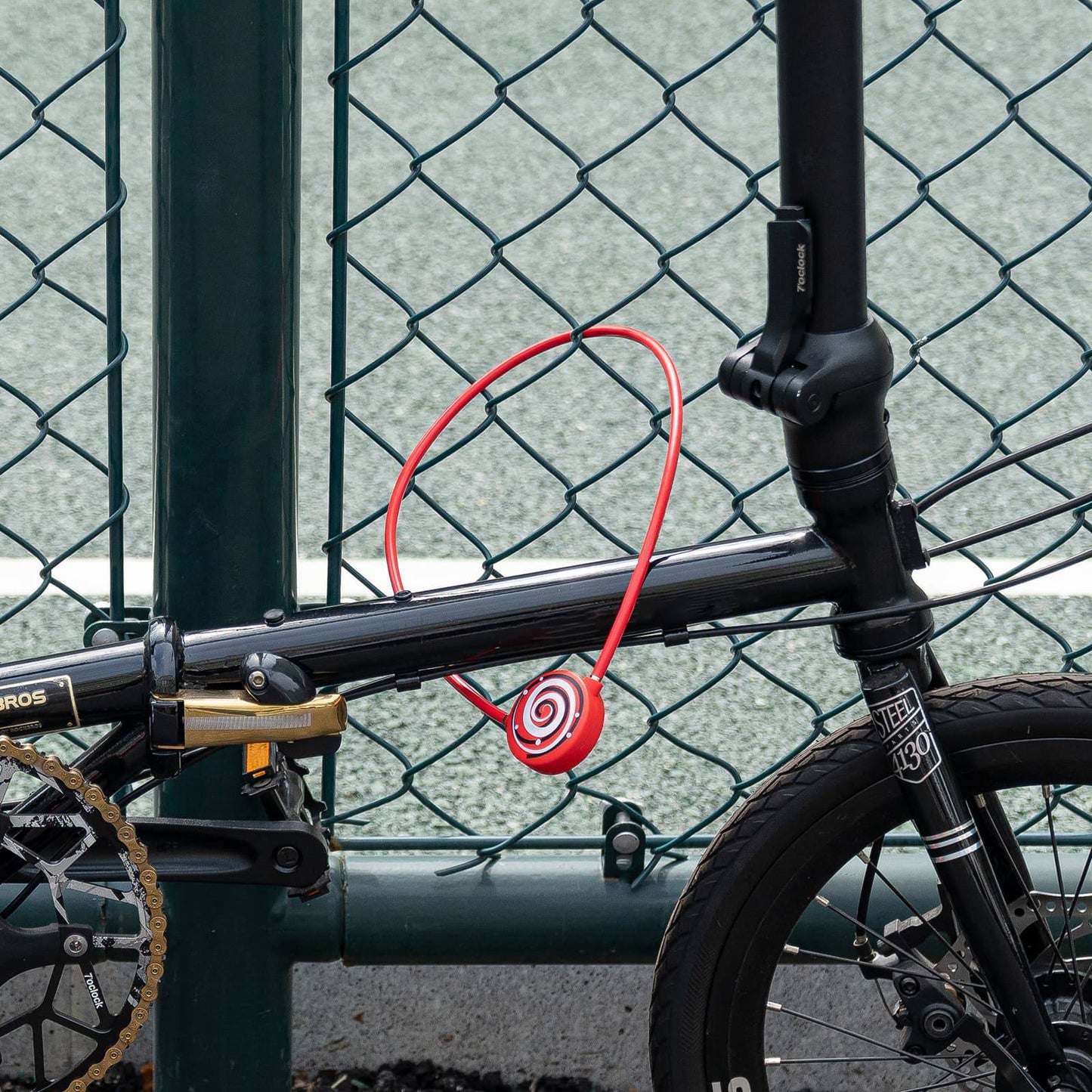 Candado de bicicleta para niños 69cm con 2 llaves ROCKBROS