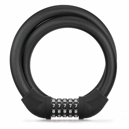 Candado para bicicleta, candado con cable, candado de combinación con código de 5 dígitos, ROCKBROS