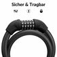 Candado para bicicleta, candado con cable, candado de combinación con código de 5 dígitos, ROCKBROS