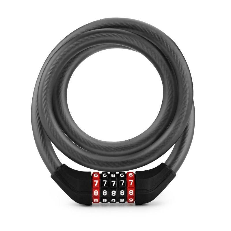 Candado para bicicleta con combinación de 5 dígitos fabricado en PVC y acero ROCKBROS