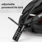 Candado de bicicleta multifuncional con código de combinación, candado para casco ROCKBROS