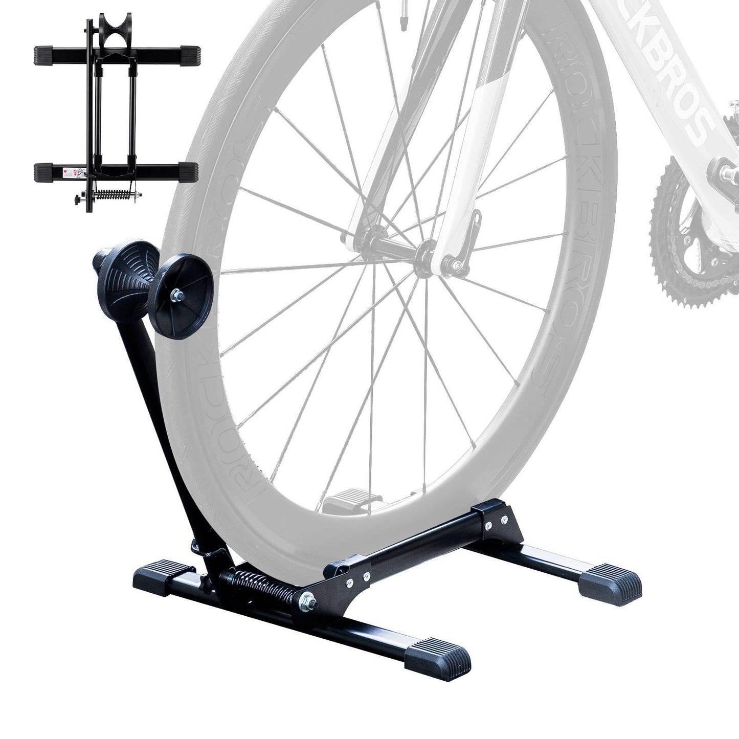Aparcabicicletas plegable de aluminio, aparcabicicletas de un solo lado, ROCKBROS