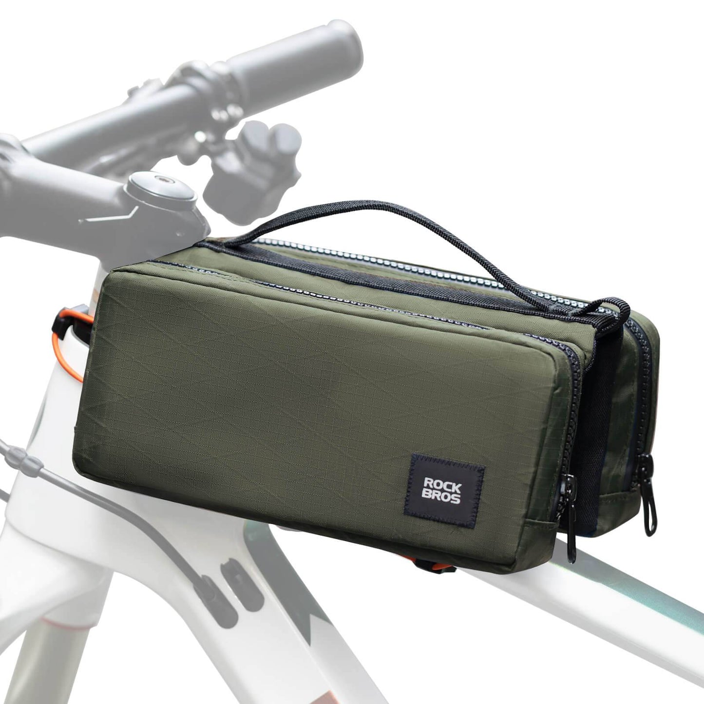 Bolsa para cuadro de bicicleta con correa para el hombro, bolsa para tubo superior ROCKBROS