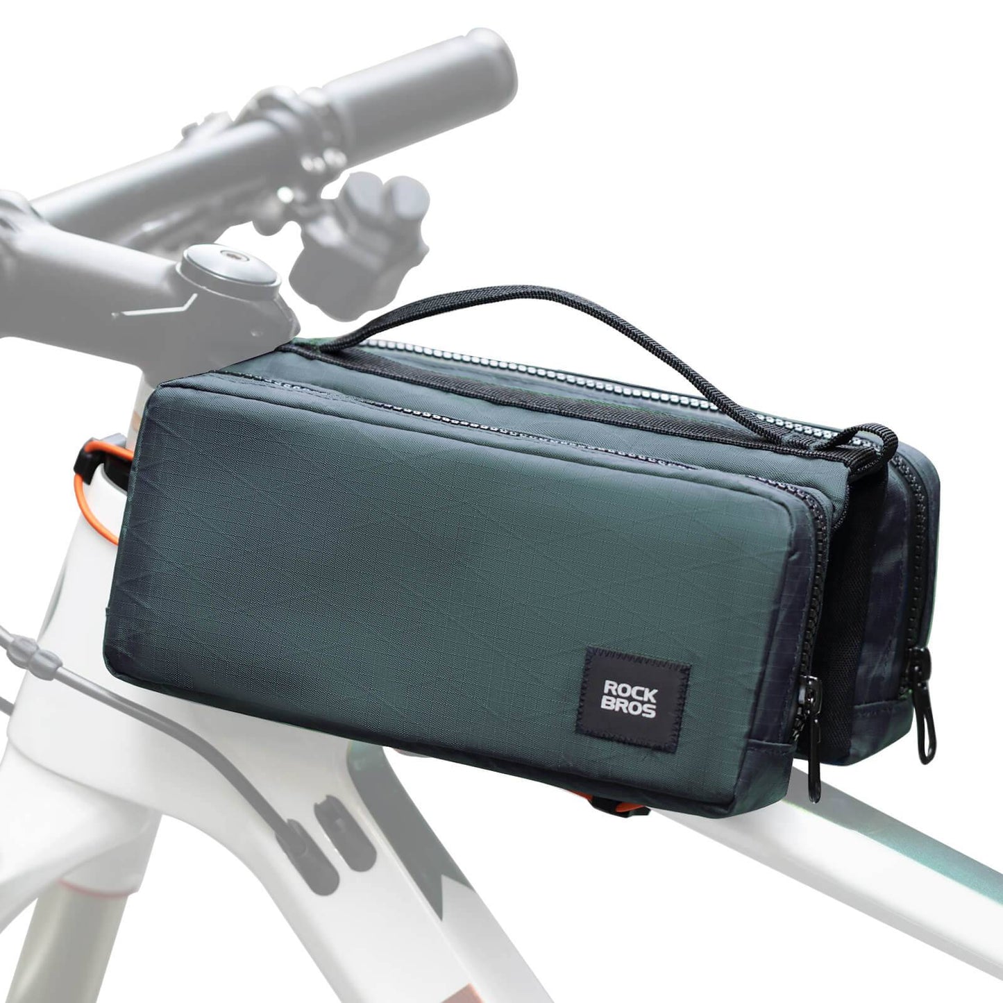 Bolsa para cuadro de bicicleta con correa para el hombro, bolsa para tubo superior ROCKBROS