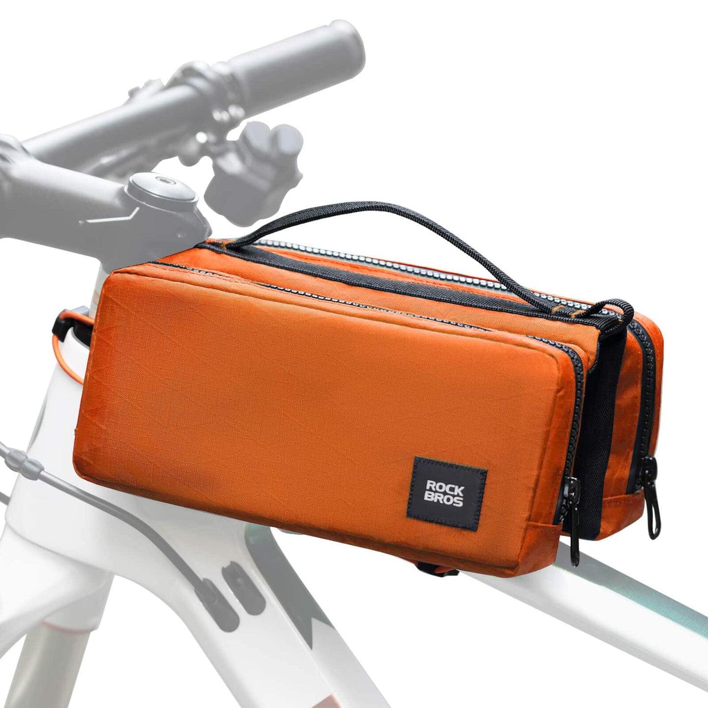 Bolsa para cuadro de bicicleta con correa para el hombro, bolsa para tubo superior ROCKBROS
