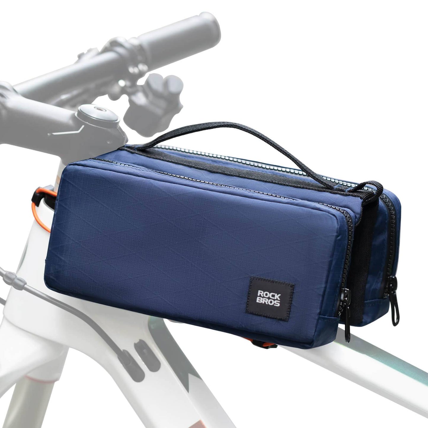 Bolsa para cuadro de bicicleta con correa para el hombro, bolsa para tubo superior ROCKBROS