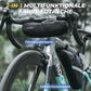 Bolsa de bicicleta 2 en 1, bolsa de cuadro desmontable de 1,3 L + 0,7 L, negra, ROCKBROS