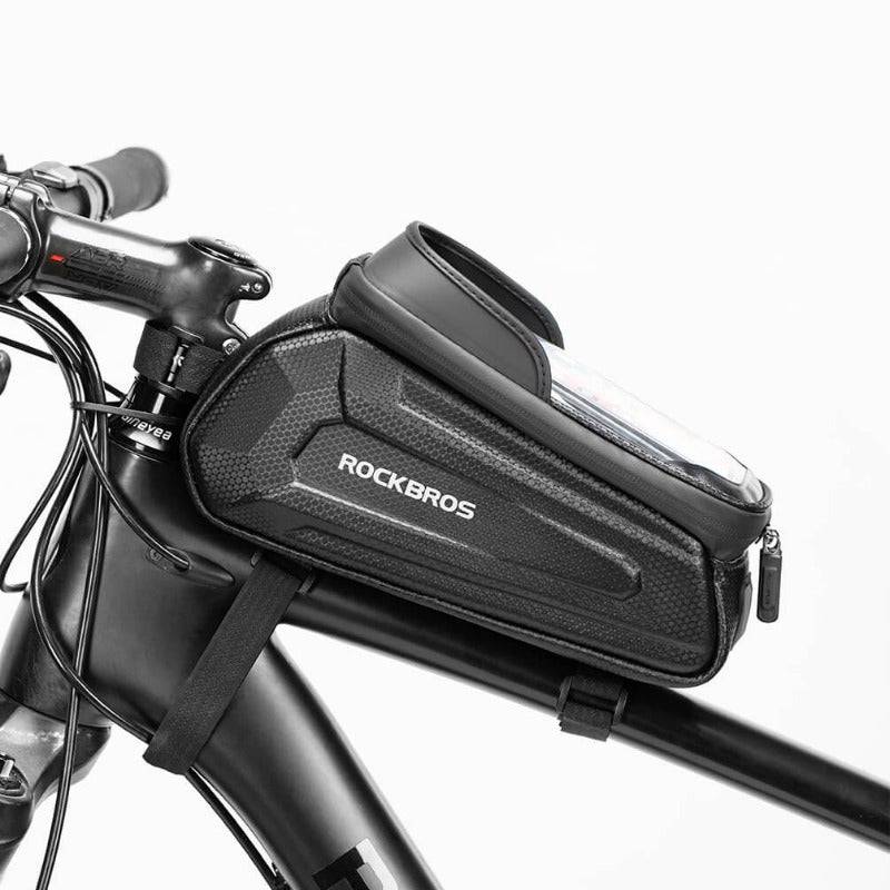 Bolsa de bicicleta repelente al agua, funda para móvil con pantalla táctil de TPU, ROCKBROS