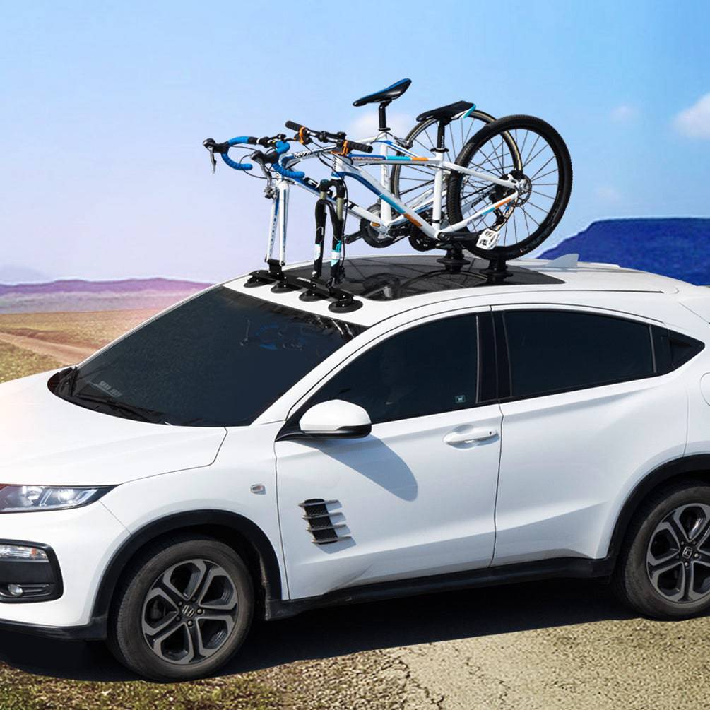 ROCKBROS Portabicicletas Portaequipajes de techo para bicicleta con ventosas de montaje rápido