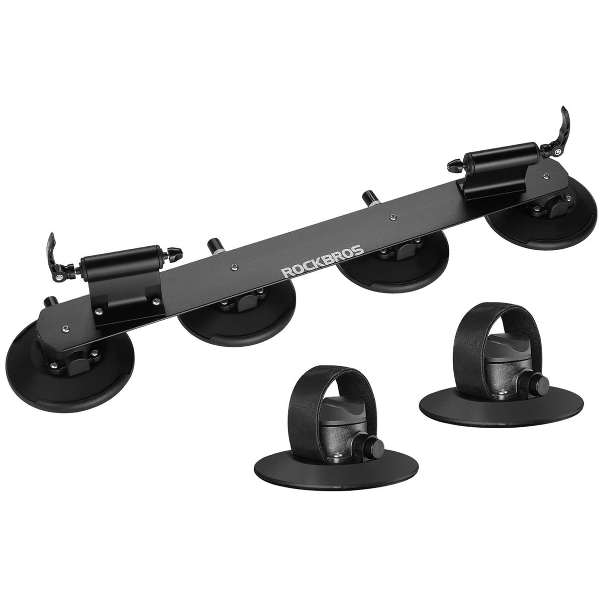 ROCKBROS Portabicicletas Portaequipajes de techo para bicicleta con ventosas de montaje rápido
