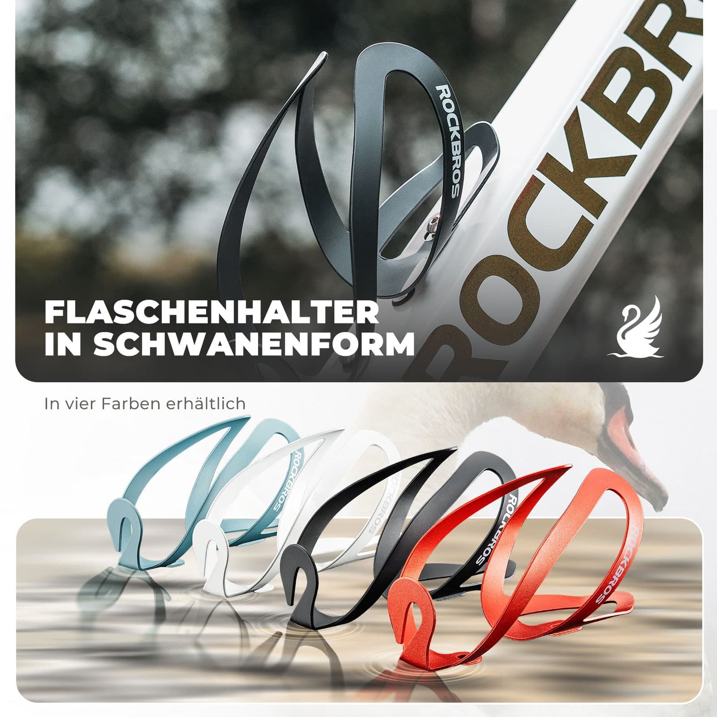 Accesorio portabotellas para bicicleta, ligero y práctico para llevar bebidas en la bicicleta ROCKBROS