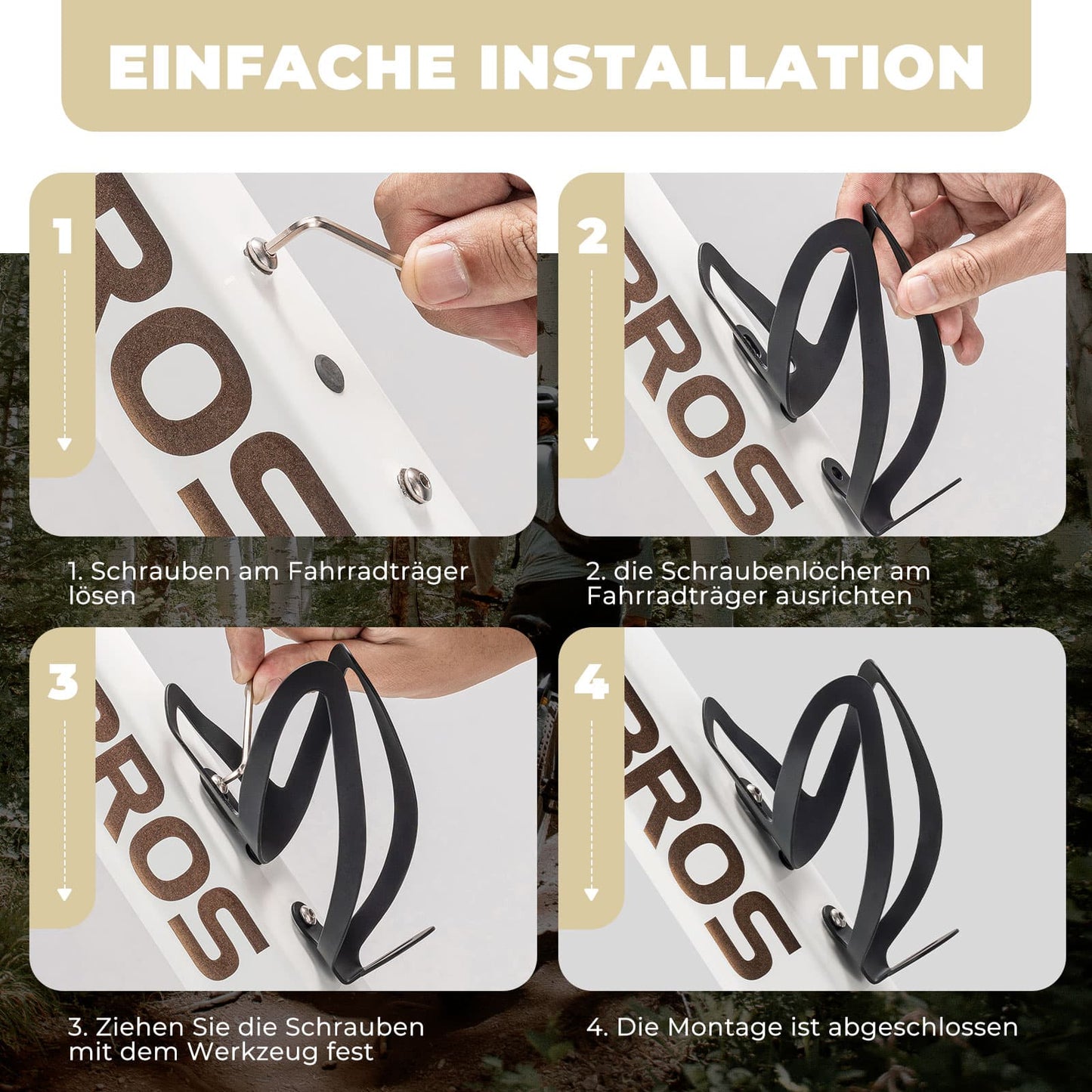 Accesorio portabotellas para bicicleta, ligero y práctico para llevar bebidas en la bicicleta ROCKBROS
