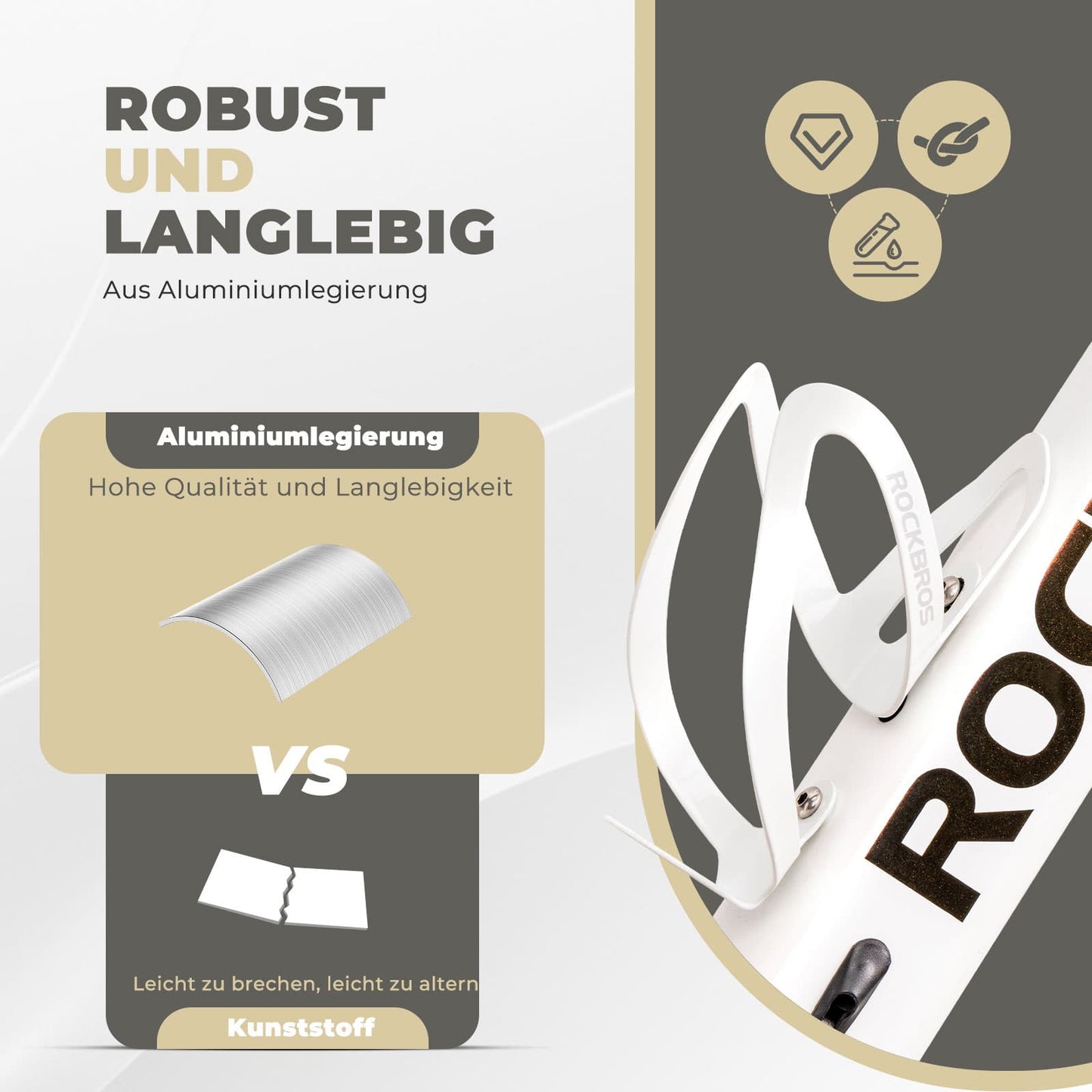 Accesorio portabotellas para bicicleta, ligero y práctico para llevar bebidas en la bicicleta ROCKBROS