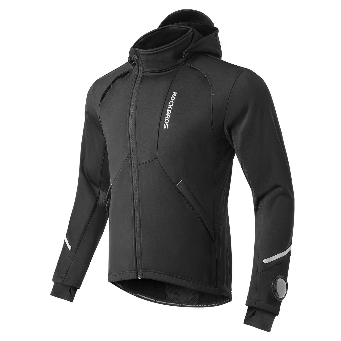 Chaqueta de ciclismo de invierno, resistente al viento, con manejo de pantalla táctil de TPU, ROCKBROS