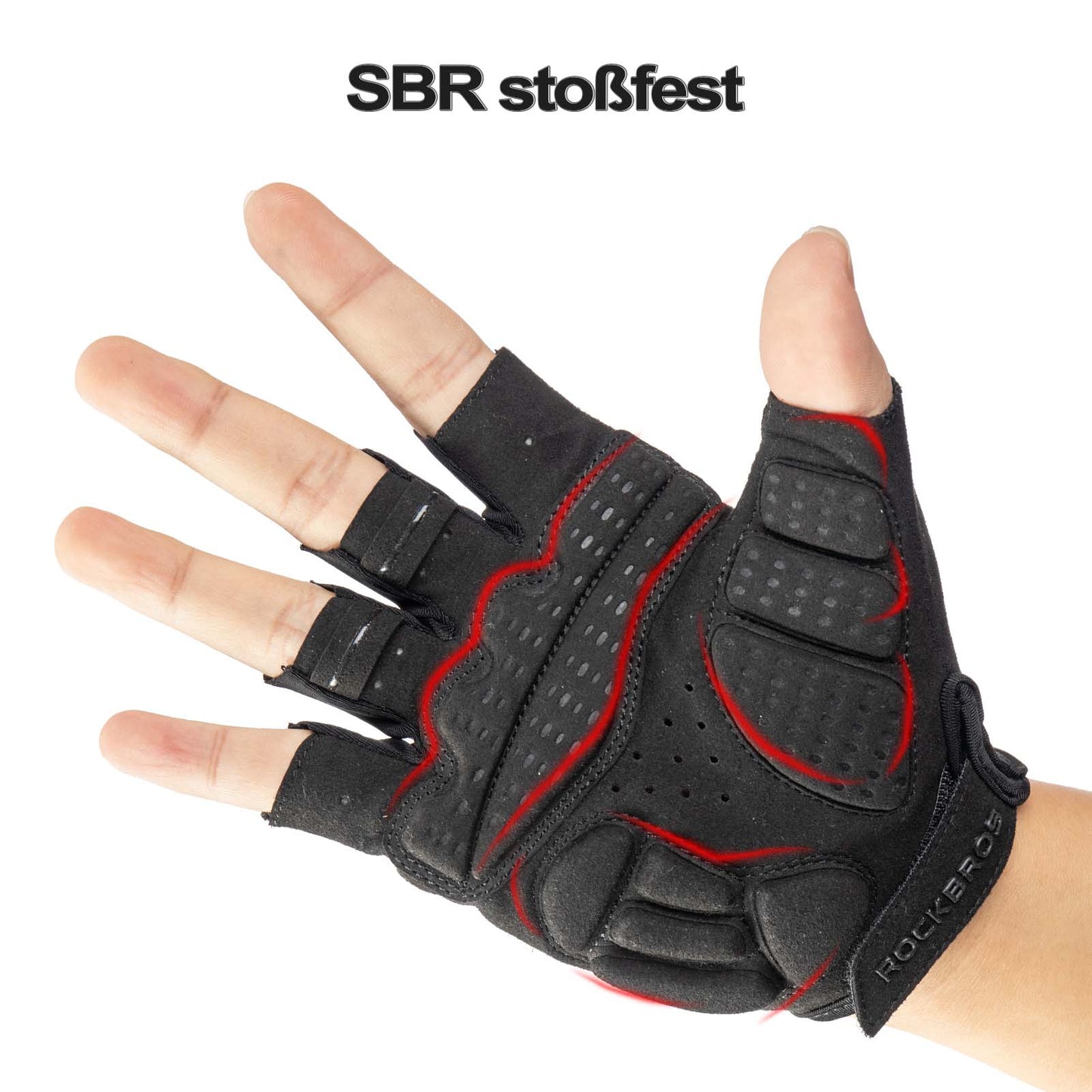 Guantes deportivos de equitación para primavera y otoño, antideslizantes y reflectantes, ROCKBROS