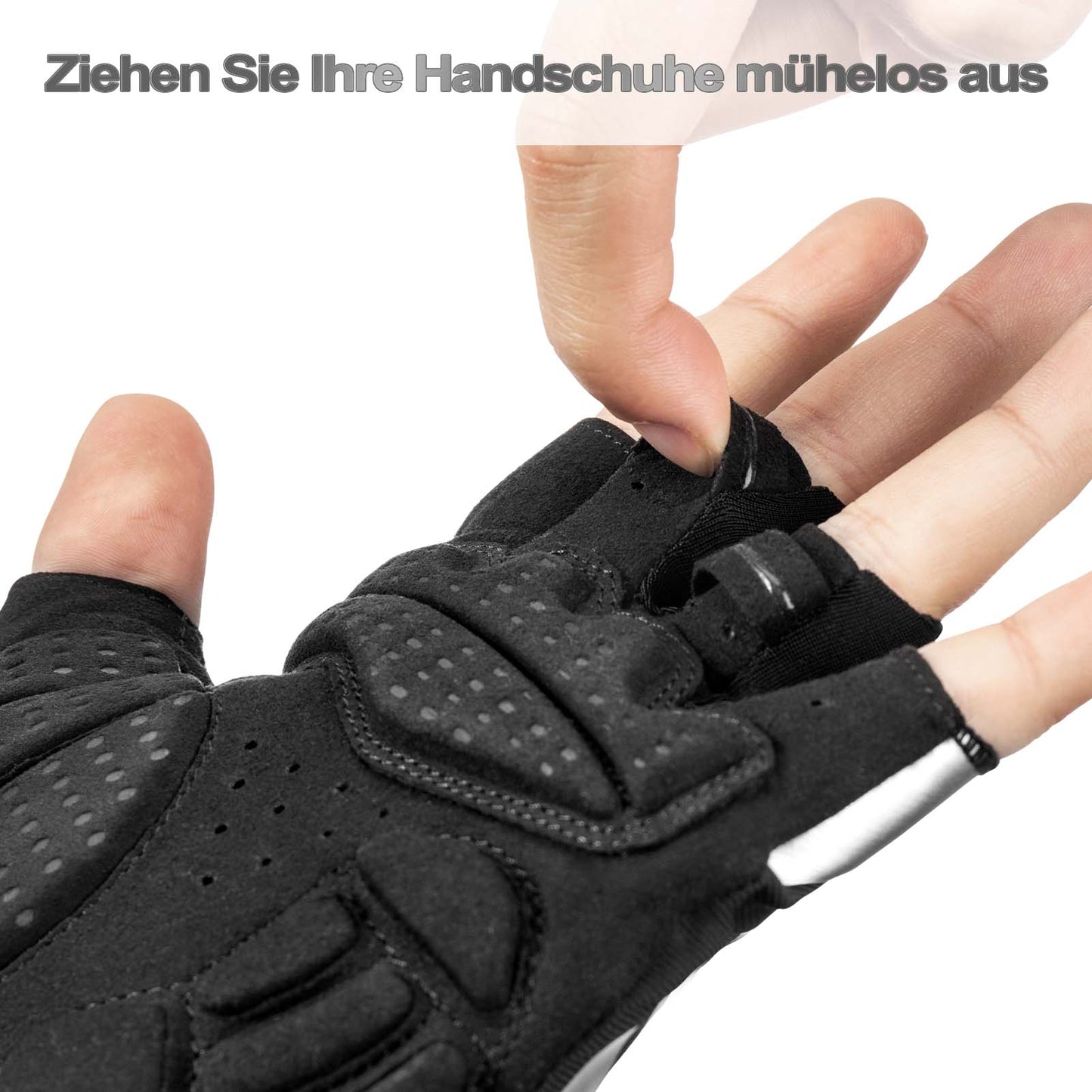 Guantes deportivos de equitación para primavera y otoño, antideslizantes y reflectantes, ROCKBROS