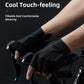 Guantes de equitación de medio dedo antideslizantes con estampado de gel ROCKBROS
