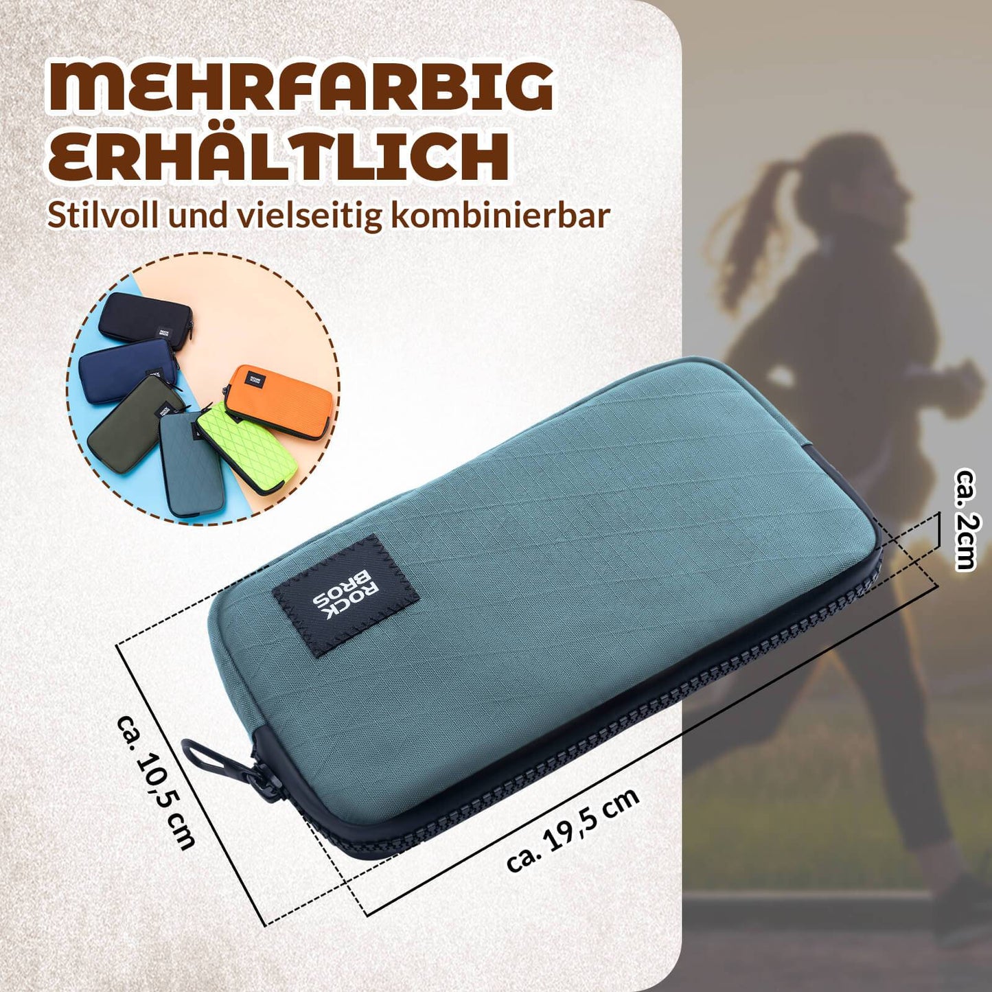Cartera, monedero, monedero, funda para tarjetas de crédito y llaves, ROCKBROS