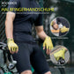 Guantes de ciclismo de medio dedo, antideslizantes, elásticos, unisex, amarillos, tallas M-XXL, ROCKBROS