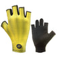 Guantes de ciclismo de medio dedo, antideslizantes, elásticos, unisex, amarillos, tallas M-XXL, ROCKBROS