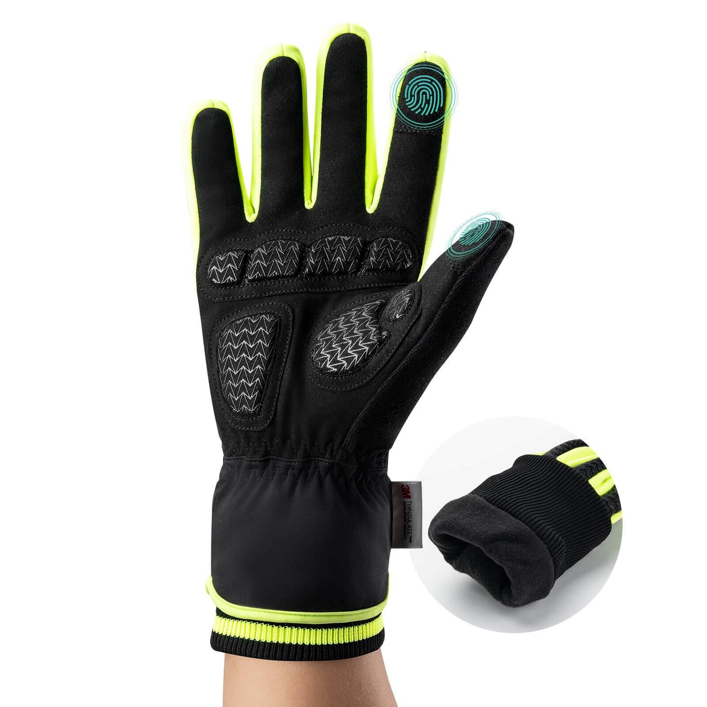 Guantes Guantes de ciclismo Pantalla táctil Thinsulate Guantes de esquí ROCKBROS