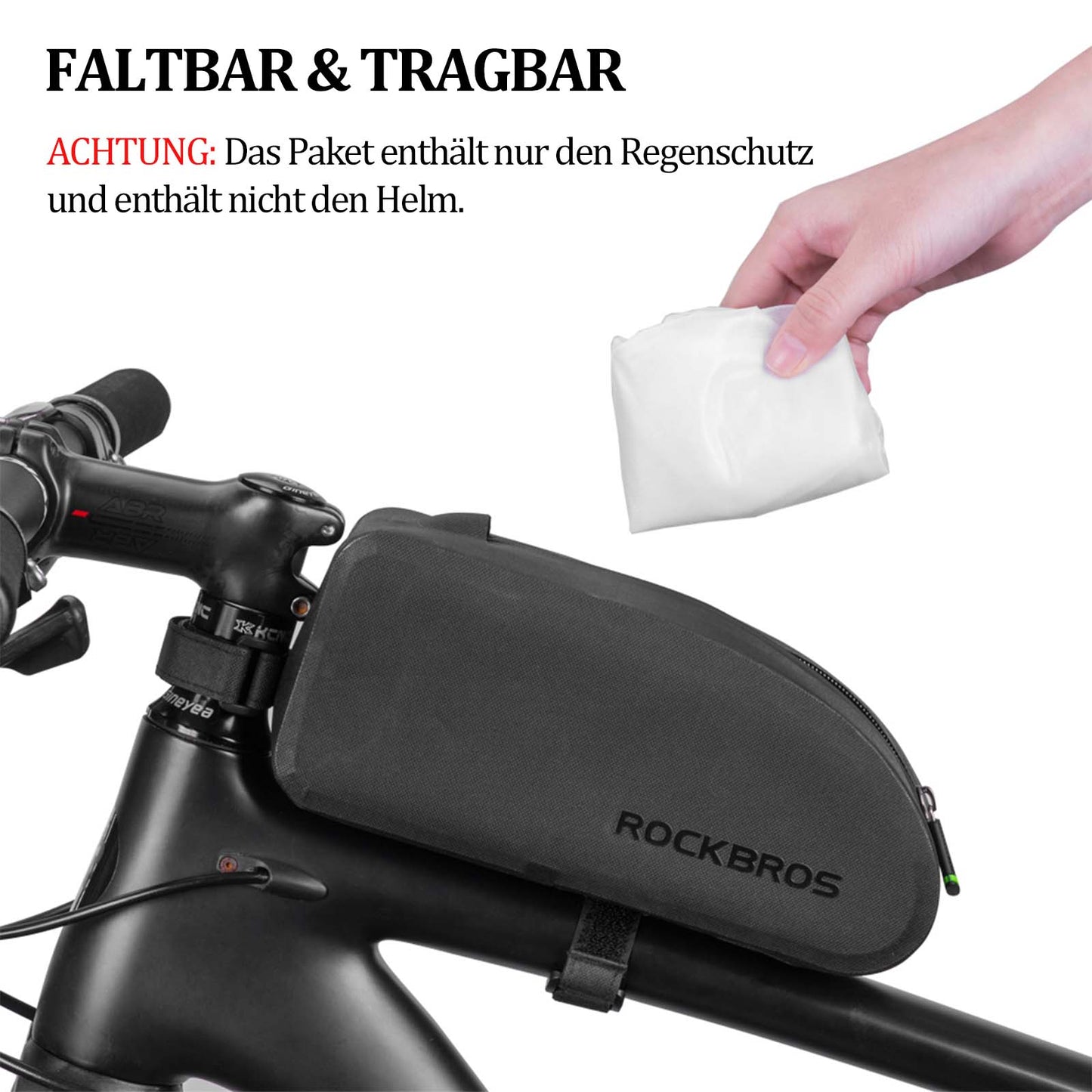 Funda impermeable y antipolvo para cascos de bicicleta, ROCKBROS