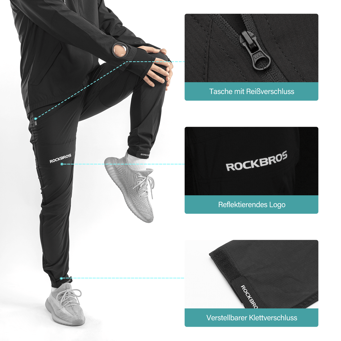 Chaqueta y pantalones softshell para hombre Traje de ciclismo transpirable ROCKBROS