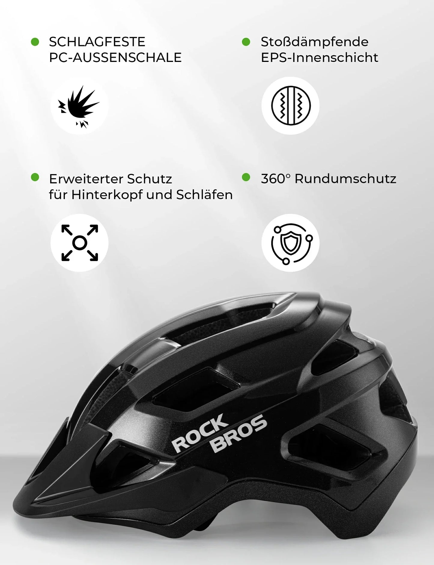 Casco de bicicleta para niños con visera extraíble para MTB, BMX y descenso, ROCKBROS