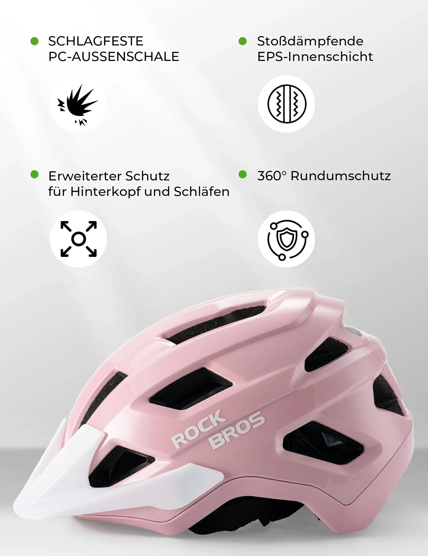 Casco de bicicleta para niños con visera extraíble para MTB, BMX y descenso, ROCKBROS
