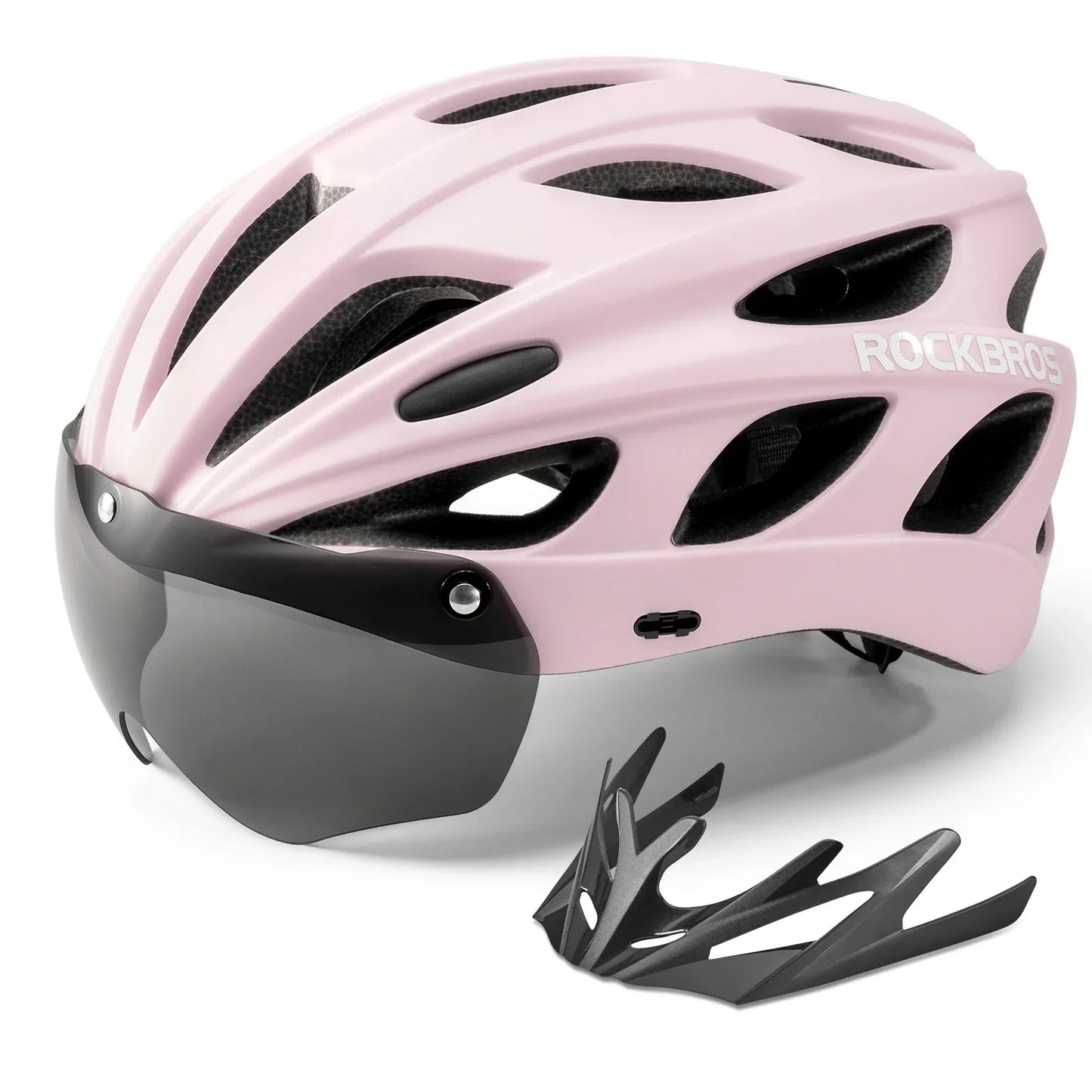 Casco de bicicleta para niños con gafas y visera magnéticas extraíbles integradas ROCKBROS