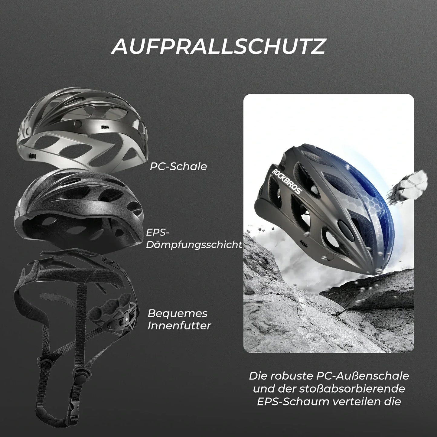 Casco de bicicleta para niños con gafas y visera magnéticas extraíbles integradas ROCKBROS